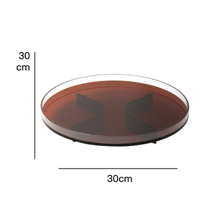 Plateau rond en acrylique nordique élégant