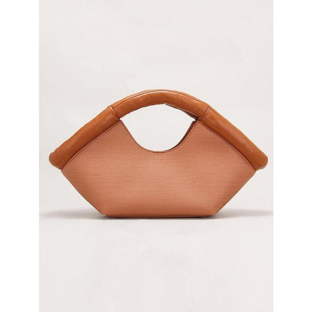 Sac à bandoulière fourre-tout tendance en cuir végétalien pour femme