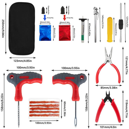 Complete Car Tire Repair & Emergency Tool Set - Wnkrs