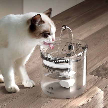 Fontaine à eau automatique pour chat avec modes de débit double et capteur intelligent