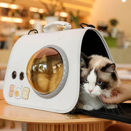 Sac de transport portable pour chat - Sac à bandoulière respirant pour animaux de compagnie pour petits chiens et chats