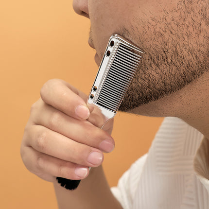 Cepillo para peinar el cabello y la barba de hombre 2 en 1