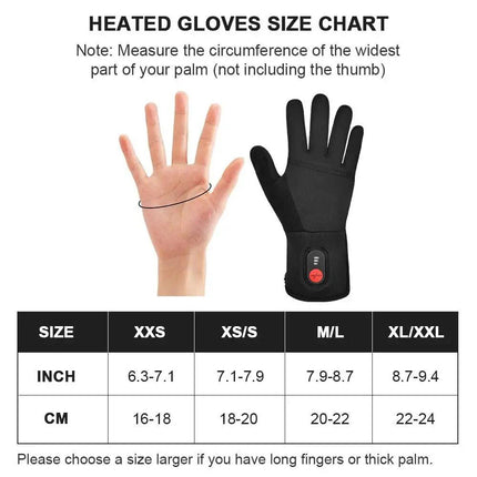 Unisex Rechargeable Electric Heated Glove Liners for Winter Sports and Outdoor Activities - Wnkrs