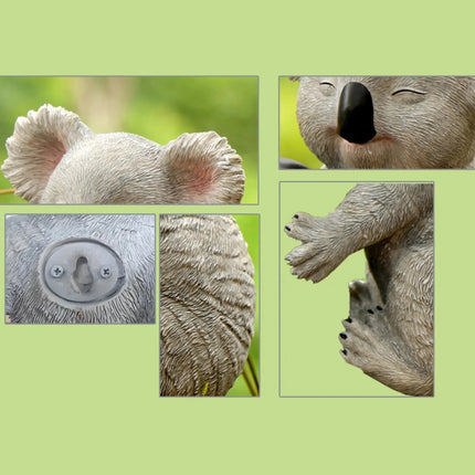 Encantadora estatua de koala para exteriores para la decoración del jardín