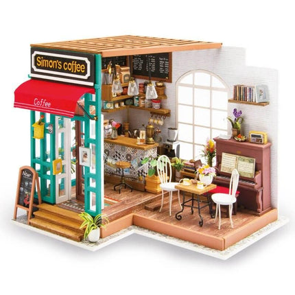 DIY Miniature Room Dollhouse Kit with LED Light and Furniture - Wnkrs