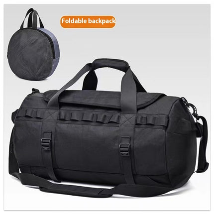 Men's Large Capacity Outdoor Camping Hiking Bag Portable Cross-body Shoulders Dry Wet Separation Men's Storage