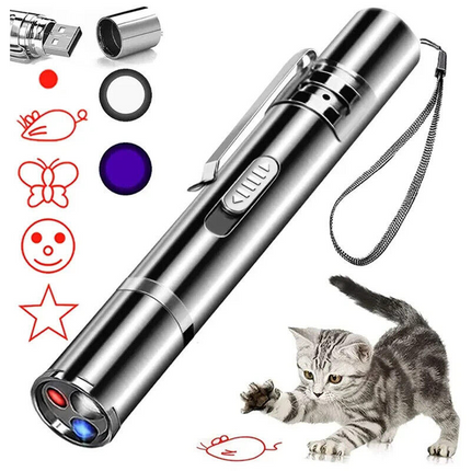 Jouet laser rechargeable par USB pour chat