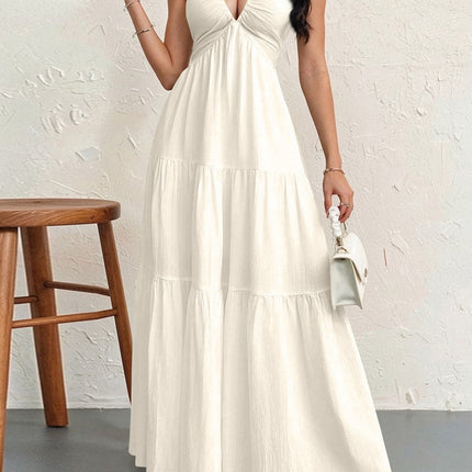 Womens Backless Halterneck Dress