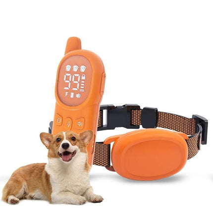 Rechargeable 800M Dog Training Collar with Sound, Vibration & Shock Features - Wnkrs