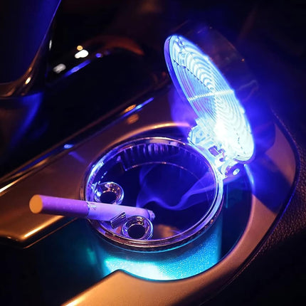 Cenicero para coche con luz LED