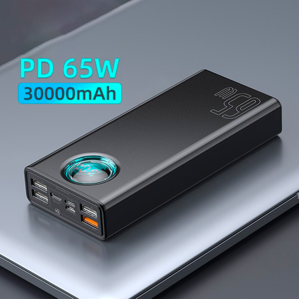 Ultra-High Capacity 65W 30000mAh PD Quick Charge Power Bank