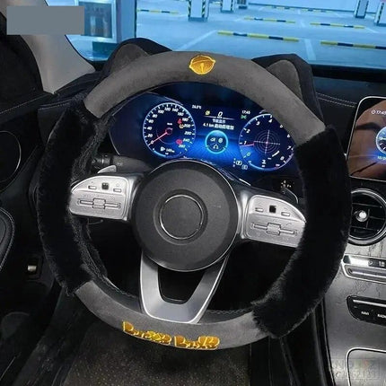 Colorful Plush Winter Steering Wheel Cover - Wnkrs