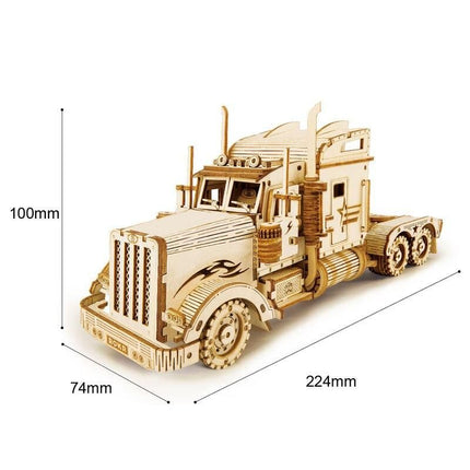 3D Wooden Puzzle Model Kit - Heavy Truck - Wnkrs