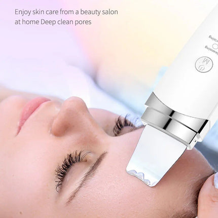 Ultrasonic Facial Scrubber: Deep Cleansing & Rejuvenation Spatula - Wnkrs