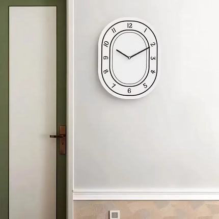 Horloge murale blanche minimaliste créative