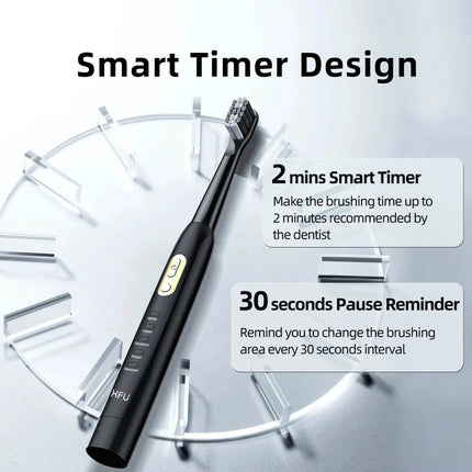 Couple Electric Toothbrush with Smart Timer and 5 Cleaning Modes