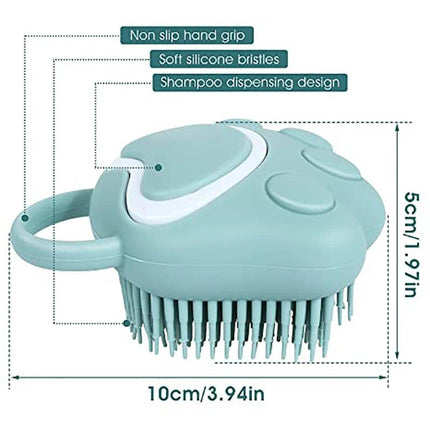 Multi-Purpose Silicone Pet Bath & Massage Brush for Dogs and Cats - Wnkrs