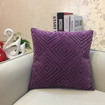 Home Decorative Sofa Throw Pillows Flannel Cushion Cover - Wnkrs