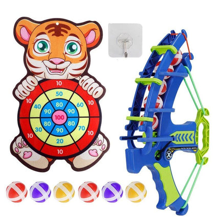 Multi-Game Slingshot & Sticky Ball Dartboard - Fun Outdoor Target Game for Kids - Wnkrs