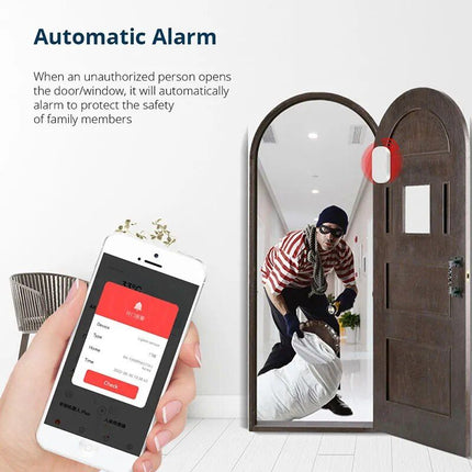 Door Window Sensor Smart Home Wireless Door Open/Closed Detector - Wnkrs