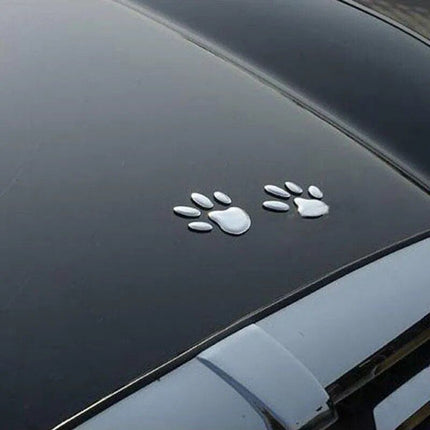 3D Paw Print Car Stickers - Adhesive Animal Footprint Decals - Wnkrs