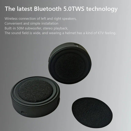 Waterproof Bluetooth 5.0 Motorcycle Helmet Wireless Headset Intercom - Wnkrs