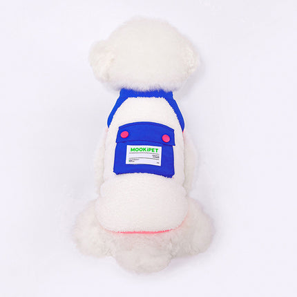 Gilet en polyester Sherpa pour animaux de compagnie - Vêtement chaud en polaire pour chiens et chats de petite et moyenne taille