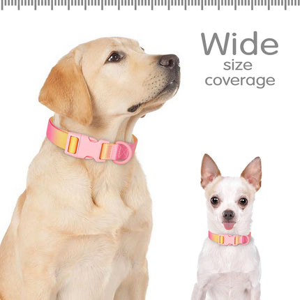 Collar de nailon para perros con estampado colorido