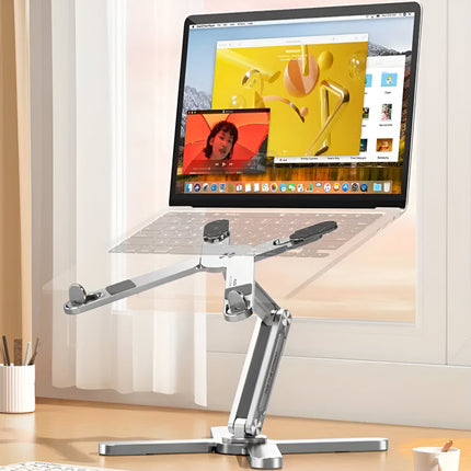 360° Rotating Folding Aluminum Laptop Stand with Heat Dissipation