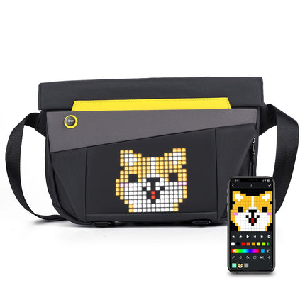 Sac bandoulière LED Pixel Art - Sac messager imperméable personnalisable