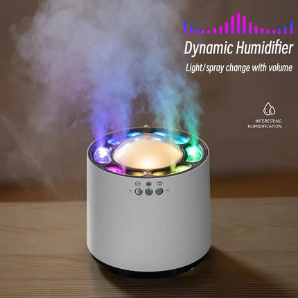 800ML Dynamic Mist Air Humidifier with Colorful LED Light