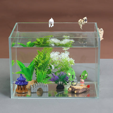 Lot de 3 mini décorations en résine pour aquarium en forme de poulpe 