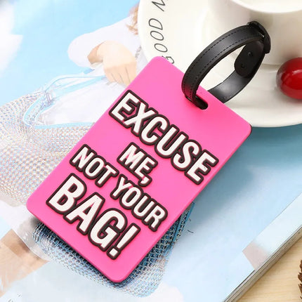 Cute "Not Your Bag" Silicone Luggage Tags