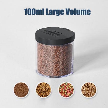 Distributeur automatique de nourriture pour poissons d'aquarium avec minuterie intelligente et grande capacité de 3,4 oz