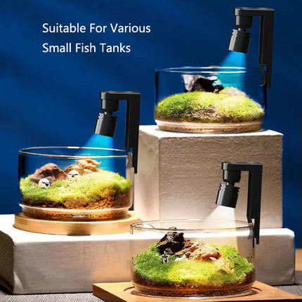 Mini lampe d'aquarium USB à pince