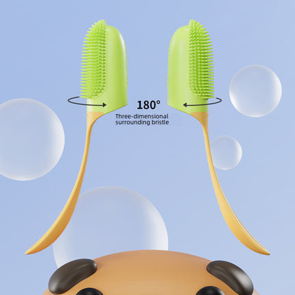 Brosse à dents pour animaux de compagnie pour un nettoyage efficace des dents