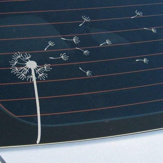 Reflective Dandelion Wind Vinyl Car Decal - Wnkrs