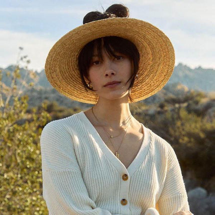 Vintage French Wide Brim Sun Hat