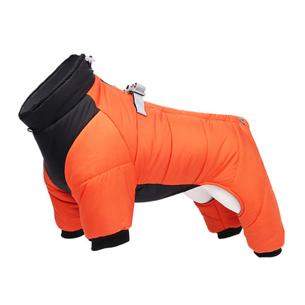 Manteau d'hiver imperméable pour chien avec anneau en D 