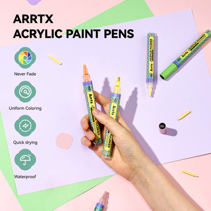 Stylos de peinture acrylique 48 couleurs