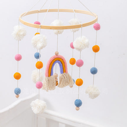 Nordic Hair Ball Rainbow Bed Wind Bell - Wnkrs