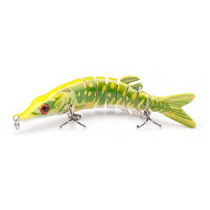 Leurre de pêche Crankbait Mini Pike 10 cm 8,7 g - Leurre artificiel à immersion lente pour brochet, bar et plus encore