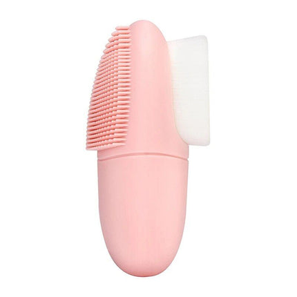 Multi-Purpose Silicone Facial Cleansing Brush – Compact, Dual-Headed, Eco-Friendly Face Brush for Deep Cleansing and Exfoliation - Wnkrs