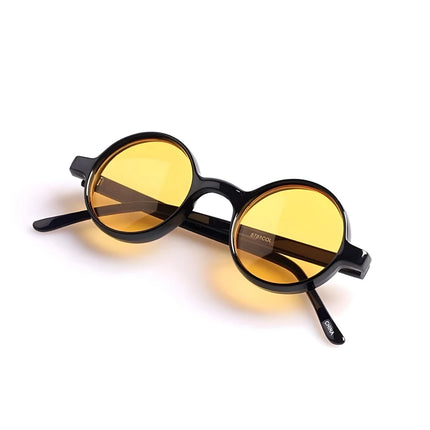 Lunettes de soleil rondes colorées de style steampunk