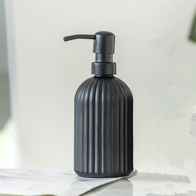 Elegant Glass Lotion and Soap Dispenser – Bathroom Essentials