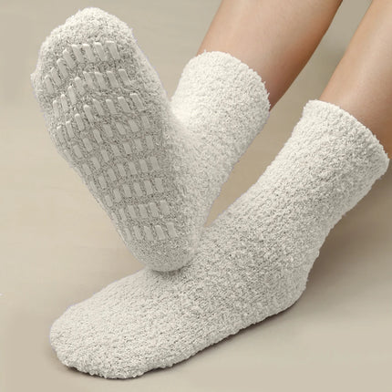 Cozy Coral Velvet Anti-Slip Indoor Socks for Women