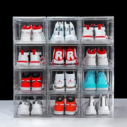 Clear Acrylic Stackable Shoe Boxes - Wnkrs