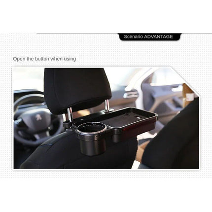 Foldable Car Storage Tray with Dual-Seat Cup & Phone Holder - Wnkrs