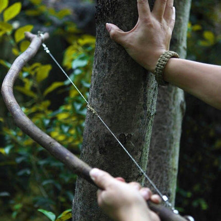 Sierra de alambre portátil de bolsillo de acero inoxidable: su herramienta definitiva para sobrevivir al aire libre