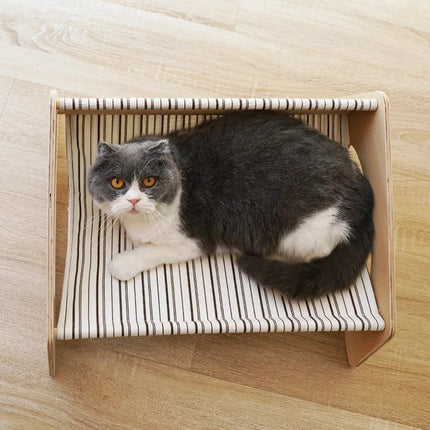 Hamac pour chat en bois massif